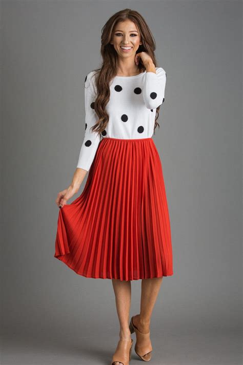 burberry 8009242-red|Pleated B Jersey Skirt in Silver/red .